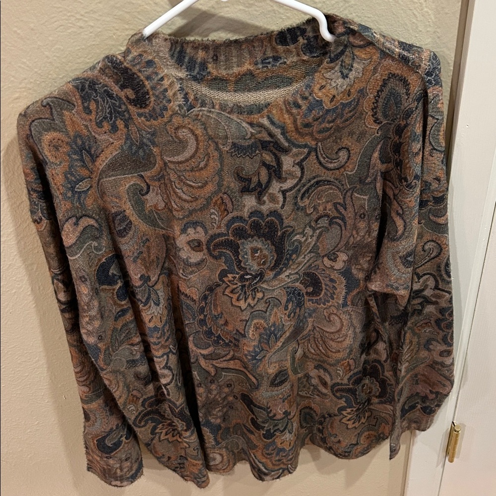 Paisley Patterned Sweater large